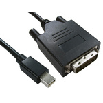 RS PRO Male Mini DisplayPort to Male DVI-D Dual Link, PVC Cable, 1080p, 2m