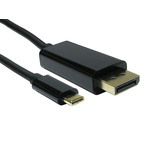 RS PRO Male USB C to Male DisplayPort, PVC Cable, 4K, 2m