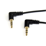 StarTech.com Male 3.5mm Stereo Jack to Male 3.5mm Stereo Jack Aux Cable, Black, 300mm