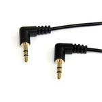 StarTech.com Male 3.5mm Stereo Jack to Male 3.5mm Stereo Jack Aux Cable, Black, 900mm