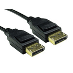 RS PRO Male DisplayPort to Male DisplayPort, PVC Cable, 8K, 3m