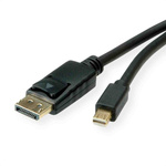 Roline Male Mini DisplayPort to Male DisplayPort  Cable, 1m