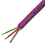 Van Damme Screened 2 Core, 0.22 mm² CSA, 4.85mm od, 100m, Purple