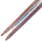 Van Damme 2 Core, 1.5 mm² CSA, 3.5mm od, 100m, Transparent