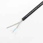 Van Damme Screened 2 Core, 0.14 mm² CSA, 7.7mm od, 50m, Black
