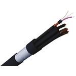 AXINDUS Screened 8 Core Audio & Control Cable, 0.22 mm2 CSA, 9.5mm od, 100m, Black