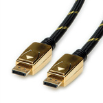 Roline Male DisplayPort to Male DisplayPort Display Port Cable, 4096 x 2560, 10m