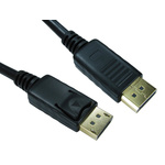 RS PRO Male DisplayPort to Male DisplayPort, PVC  Cable, 4K @ 60Hz, 3m
