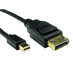 RS PRO Male DisplayPort to Male Mini DisplayPort, PVC  Cable, 8K, 2m