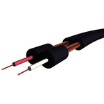 S2Ceb-Groupe Cae Screened 2 Core Audio Cable, 0.22 mm² CSA, 5 x 9mm od, 100m, Black
