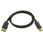 RS PRO Male DisplayPort to Male DisplayPort, PVC Display Port Cable, 8K, 1m