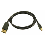 RS PRO Male DisplayPort to Male Mini DisplayPort, PVC Display Port Cable, 4K, 2m
