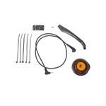 1 Core Microphone Cable, 7.06858 mm² CSA, 3mm od, 570mm, Black