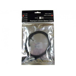 Screened 3 Core Audio Cable, 2m, Black