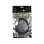Screened 3 Core Audio Cable, 5m, Black