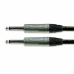 Van Damme Male 6.35mm Mono Jack to Male 6.35mm Mono Jack Aux Cable, Black, 3m