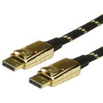 Roline Male DisplayPort to Male DisplayPort, PVC Cable, 2m