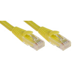 RS PRO Yellow Cat6 Cable U/UTP LSZH Male RJ45/Male RJ45, Terminated, 3m