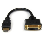 StarTech.com 1920x1200 HDMI 1.4 Male HDMI to Female DVI-D Dual Link  Cable, 20cm