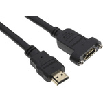StarTech.com 4K @ 30Hz HDMI 1.4 Female HDMI to Male HDMI  Cable, 0.9m