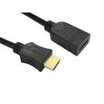 RS PRO 4K Male HDMI to Female HDMI  Cable, 50cm
