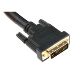 RS PRO, Male DVI-D Dual Link to Male DVI-D Dual Link  Cable, 10m