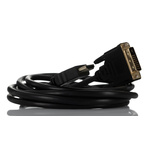 RS PRO 1080 Male HDMI to Male DVI-D Single Link  Cable, 2m