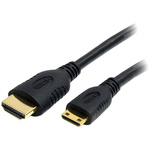 StarTech.com 4K @ 30Hz HDMI 1.4 Male HDMI to Male Mini HDMI  Cable, 2m
