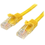 Startech Yellow PVC Cat5e Cable UTP, 1m Male RJ-45