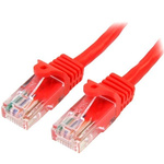 Startech Red PVC Cat5e Cable UTP, 500mm Male RJ-45