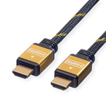 Roline 3840 x 2160 Male HDMI to Male HDMI  Cable, 1.5m