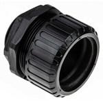 Adaptaflex M40 Straight Cable Conduit Fitting, Black 40mm nominal size