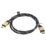 Roline High Speed Male HDMI Ethernet to Male HDMI Ethernet Cable, 1m
