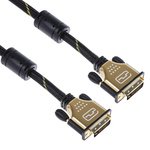 Roline, Male DVI-D Dual Link to Male DVI-D Dual Link Cable, 10m