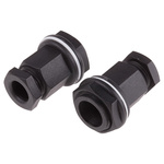 RS PRO Black Plastic Cable Gland, M20 Thread, 4mm Min, 7mm Max, IP55