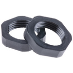 RS PRO Black Nylon Cable Gland Locknut, PG13.5 Thread