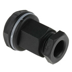 RS PRO Black Plastic Cable Gland, M20 Thread, 7mm Min, 10.5mm Max, IP55