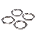 PMA Nickel Nickel Plated Brass Cable Gland Locknut, M25 Thread