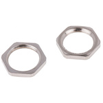PMA Nickel Nickel Plated Brass Cable Gland Locknut, M16 Thread