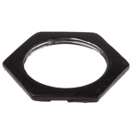 RS PRO Black Steel Cable Gland Locknut, M32 Thread