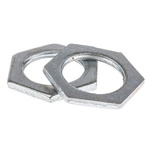 RS PRO Silver Steel Cable Gland Locknut, M20 Thread