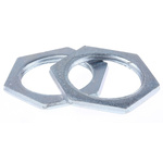 RS PRO Silver Steel Cable Gland Locknut, M25 Thread
