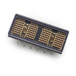 HCMS-2353 Broadcom 4 Digit Alphanumeric LED Display, 5 x 7 Dot Matrix Green 3000 mcd 7mm
