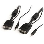 StarTech.com Male 3.5mm Stereo Jack, VGA to Male 3.5mm Stereo Jack, VGA Cable, 5m