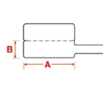Brady BPT Thermal Transfer Label Flags, For Use With BBP12, BBP11, PR200Plus, PR300Plus, PR600Plus, BP1244, BP1344,