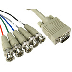 RS PRO Male VGA to Male BNC x 5 Cable, 2m