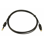 RS PRO TOSlink to Male 3.5mm Stereo Jack TOSLINK Fiber Optic Audio Cable Assembly, 2m
