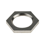 RS PRO Silver 316 Stainless Steel Cable Gland Locknut, M20 Thread, IP66, IP67