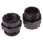 RS PRO Cable Gland Adaptor, PG13 Exterior Thread, M16 Interior Thread, Nylon 66
