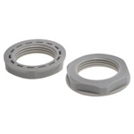 RS PRO Grey Nylon 66 Cable Gland Locknut, PG16 Thread, IP68
